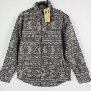 NEW Weatherproof Vintage Men's Double Pocket Flannel Shacket Kahki Western Sz M